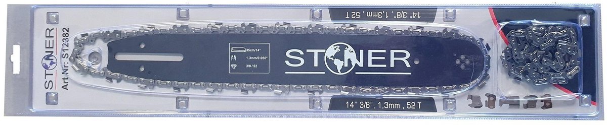 Silver Stoner Serie - Gidsstang met Ketting - 35cm - Universeel - Inclusief 2 Kettingen