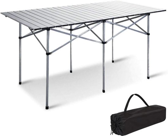 Opvouwbare Aluminium Tafel voor Camping en Picknick - Ruimtebesparend en Licht (70 x 70 cm) — afbeelding 4