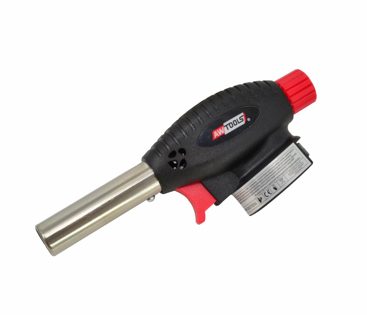 AWTOOLS Serie - Gasbrander - Piezo Ontsteking - 1300°C - Ergonomisch