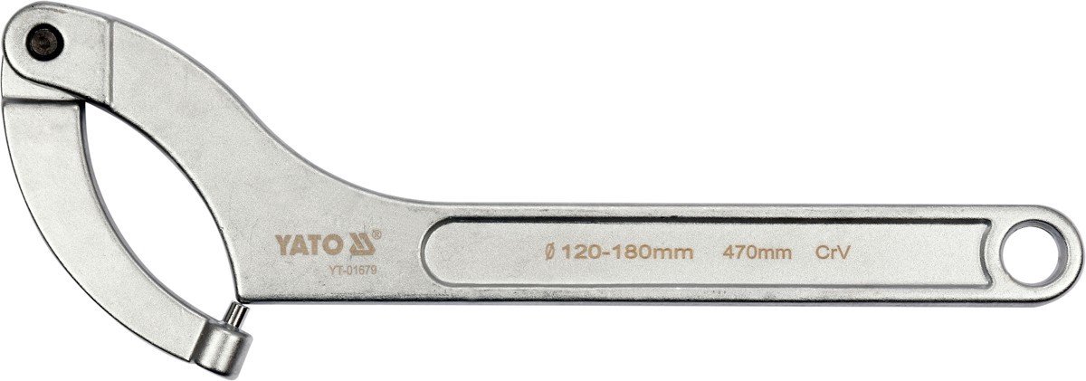 Verstelbare hoeksleutel 120-180 mm - CrV-staal