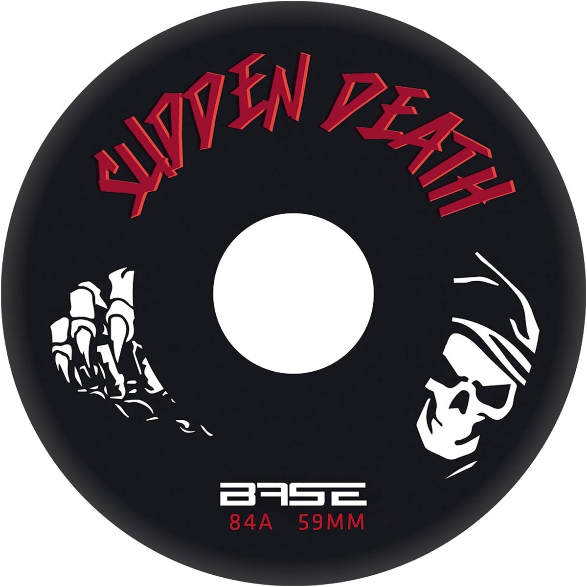 Inline skate wielen - Outdoor wielen - Snel skaten - Extreem duurzaam - 59 mm 84A - Zwart