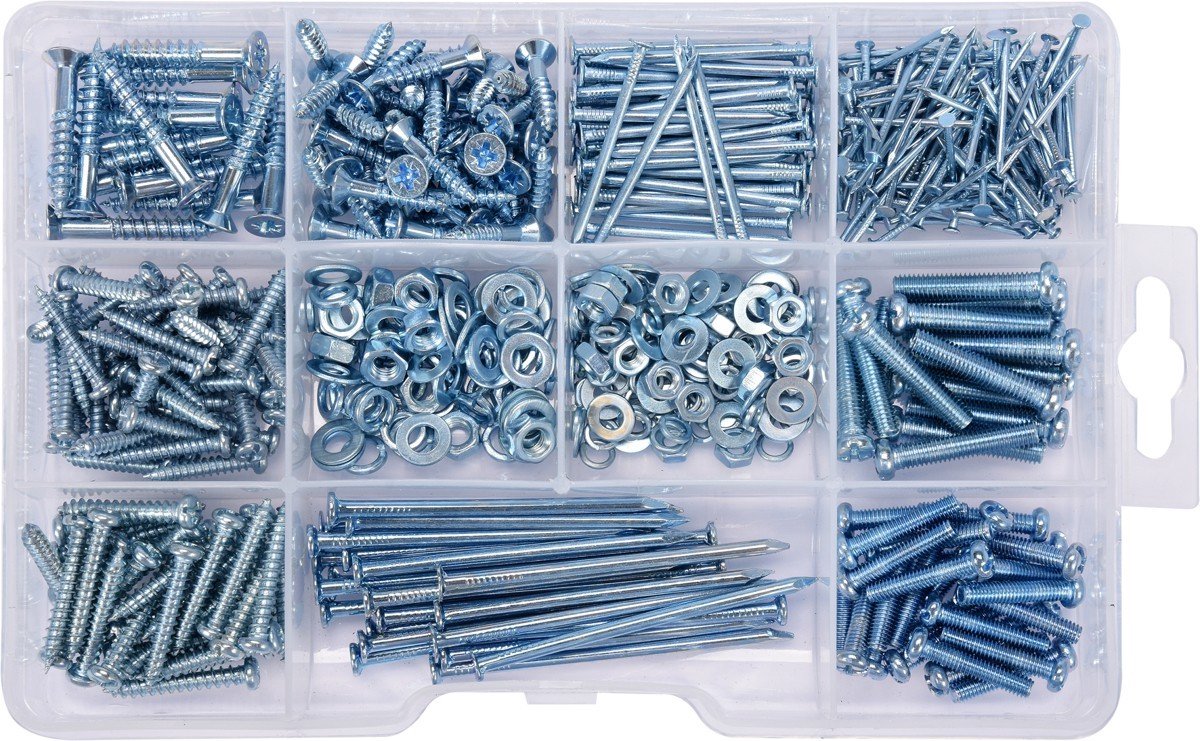 Vorel - Schroevenset - 580 Stuks - Gegalvaniseerd Staal