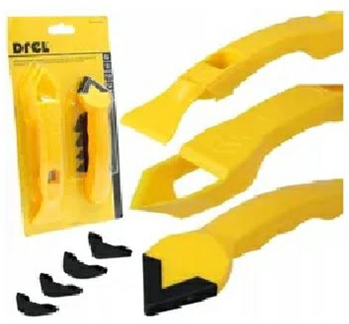 DREL CON-BSM Serie - Gereedschap Set voor Siliconenvoegen - 3-in-1 - Ergonomische Handgreep - Profielen: 3, 6, 10, 13, 17 mm