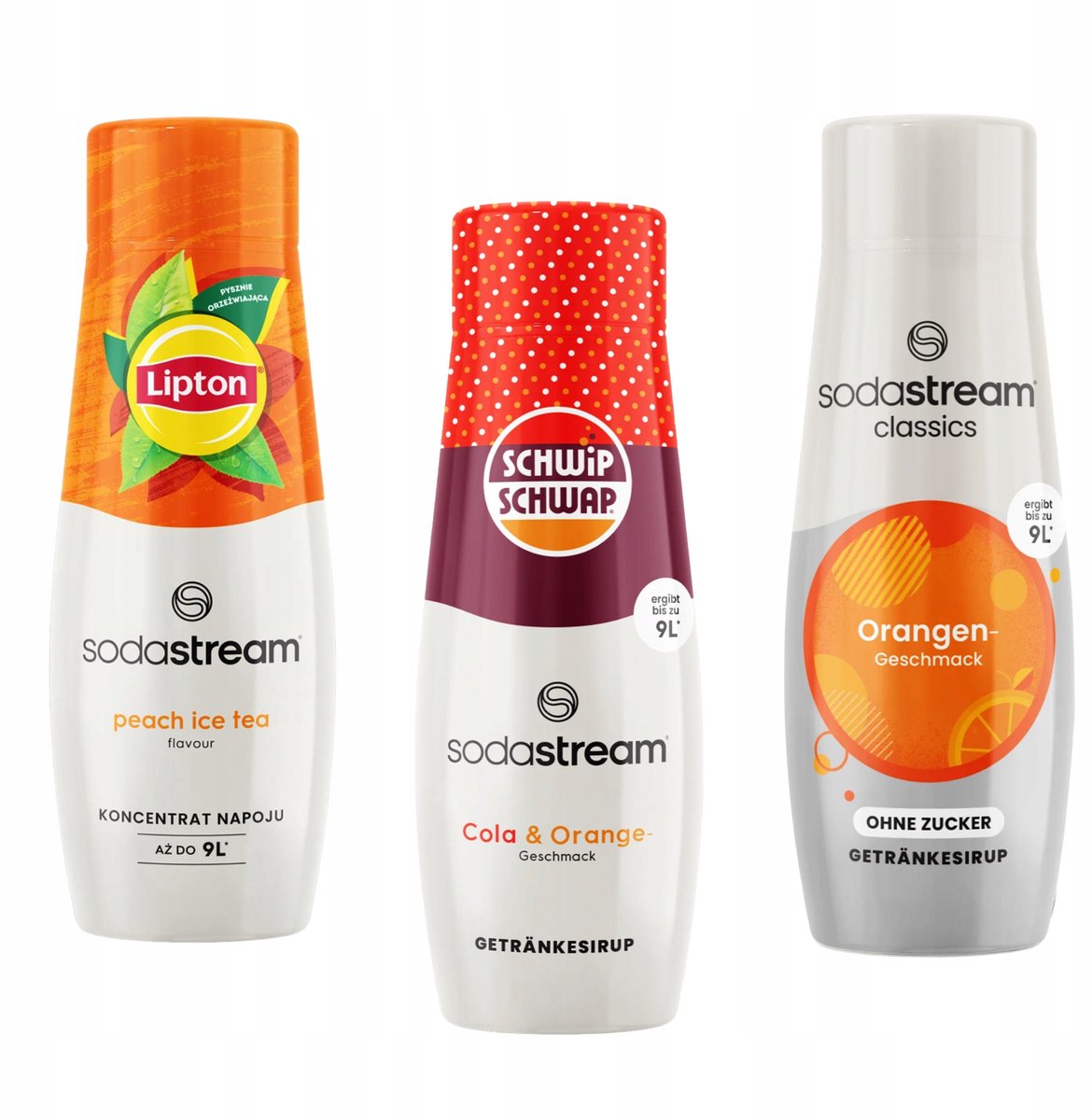 SodaStream - Lipton Ice Tea Perzik - Schwip Schwap - Sinaasappel Zero