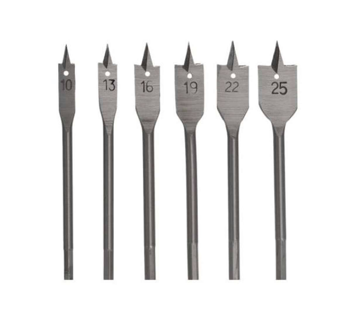 Awtools AW40522 - Piëtjes Boor Set - 6 Stuks - 10-25 mm - Zeskantige Houder