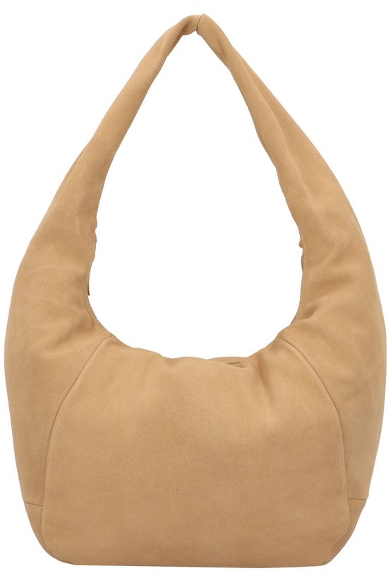 LIEBESKIND BERLIN Cuir Sac à épaule Farrah Hydro Suede Hobo Bag Beige