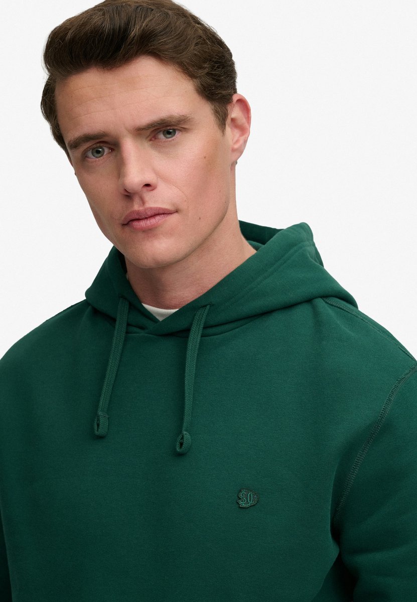 Superdry Essential SD Co Logo Hoodie Heren Hoodies Groen