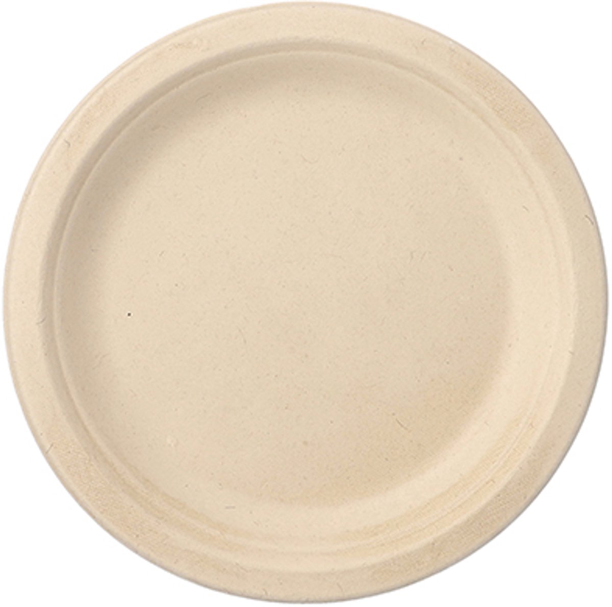 12x 12 Borden van suikerriet pure 1-vaks Ø 18 cm · 2 cm natuur