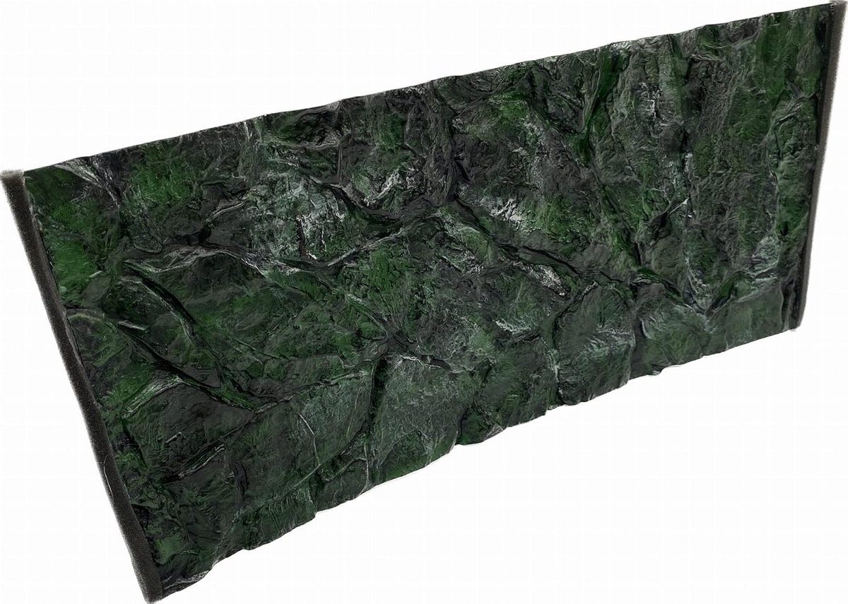 Aquarium Achterwand - Decoratieve Achterwand - Aquarium Inrichting - Gemakkelijk te Monteren - 80x40 cm - Groen