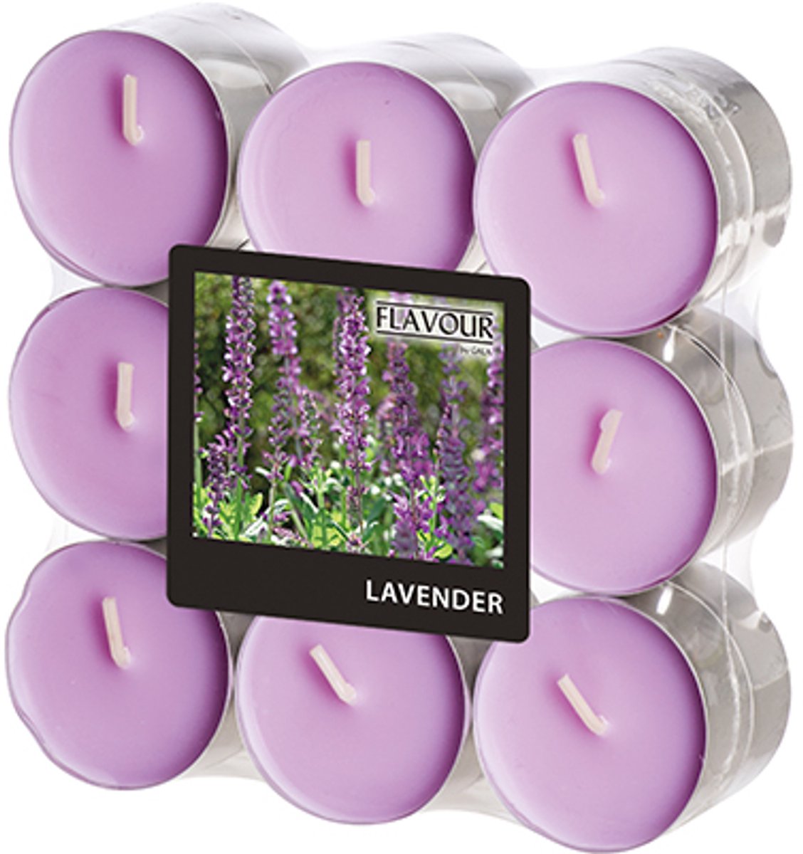 10x 18 GALA Geurkaars Ø 375 mm · 166 mm violet - Lavendel