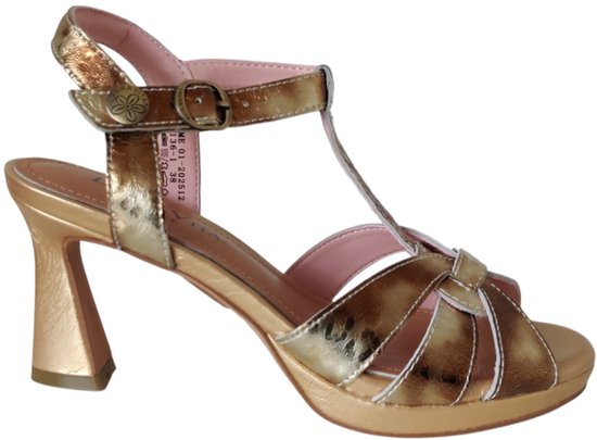 Laura Vita Ficdjio 05 Peeptoe sandalen voor dames, Rode rouge, 42 EU