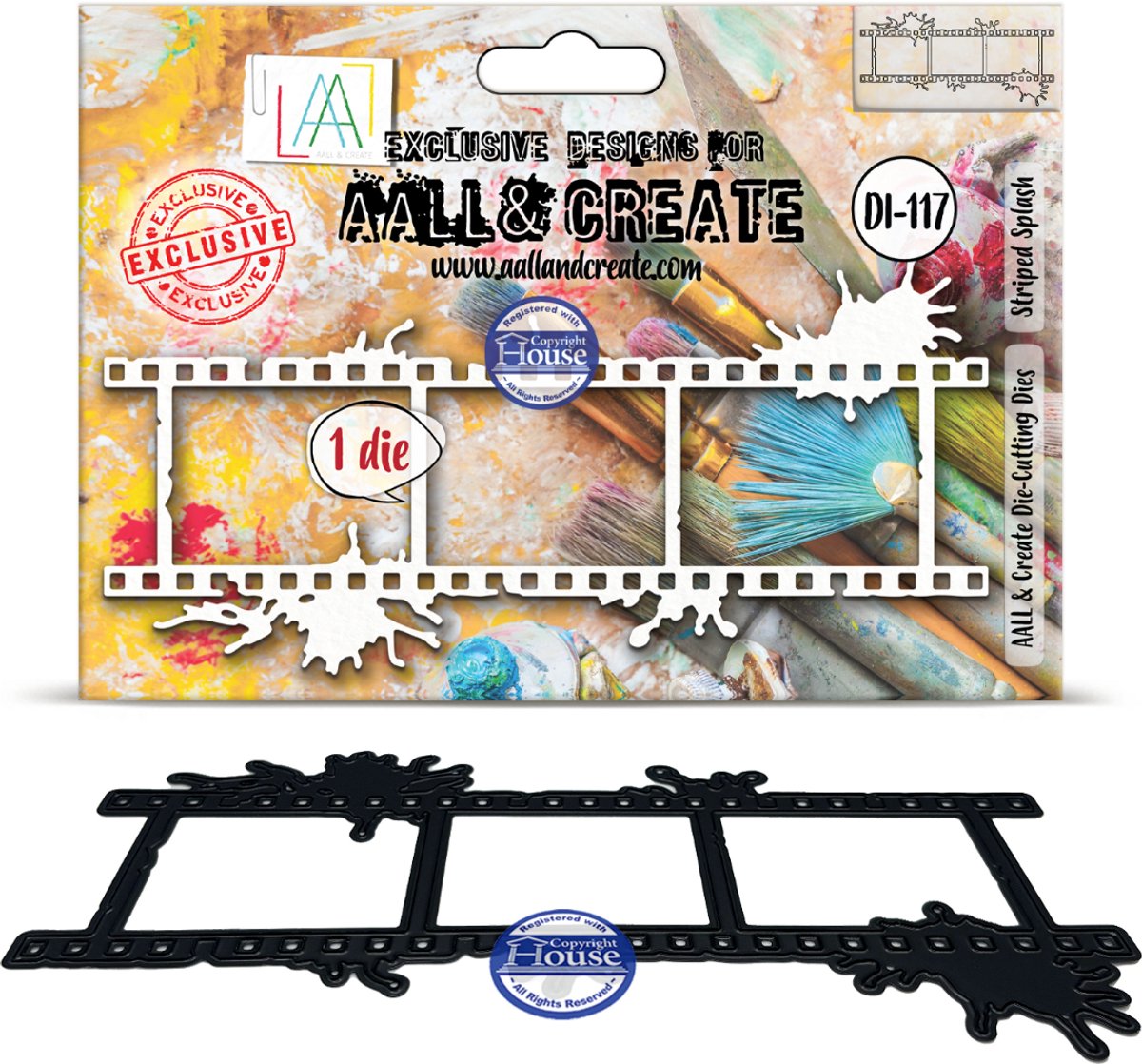 Aall & Create cutting dies - Striped splash