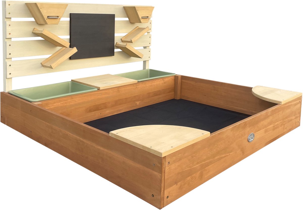 AXI Cato zandbak met zand & waterbakken en Speelwand Beige/bruin- Zand & Water - Inclusief afdekzeil en gronddoek - 10 jaar garantie! — afbeelding 10