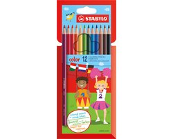 STABILO Color - Kleurpotloden - Intense Kleuren En Makkelijke Kleurafgifte - Etui Met 12 Kleuren