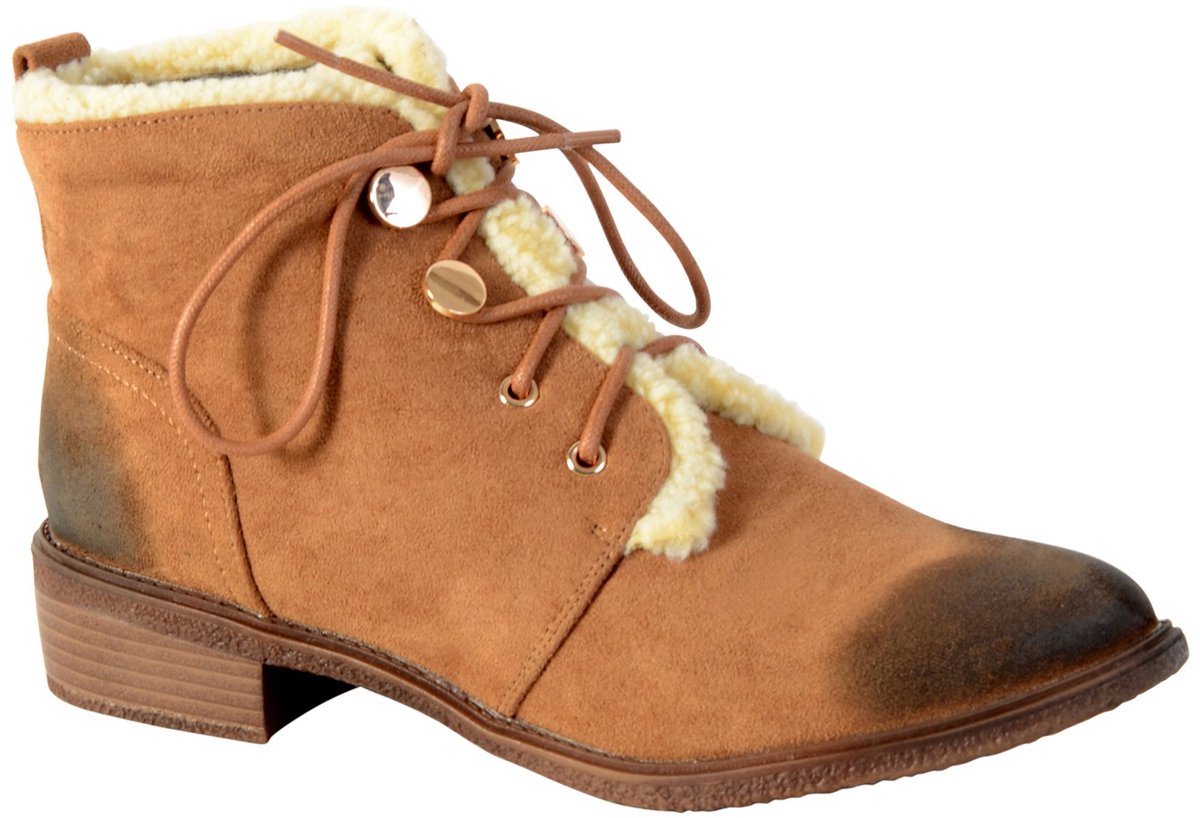 Tan veterschoen