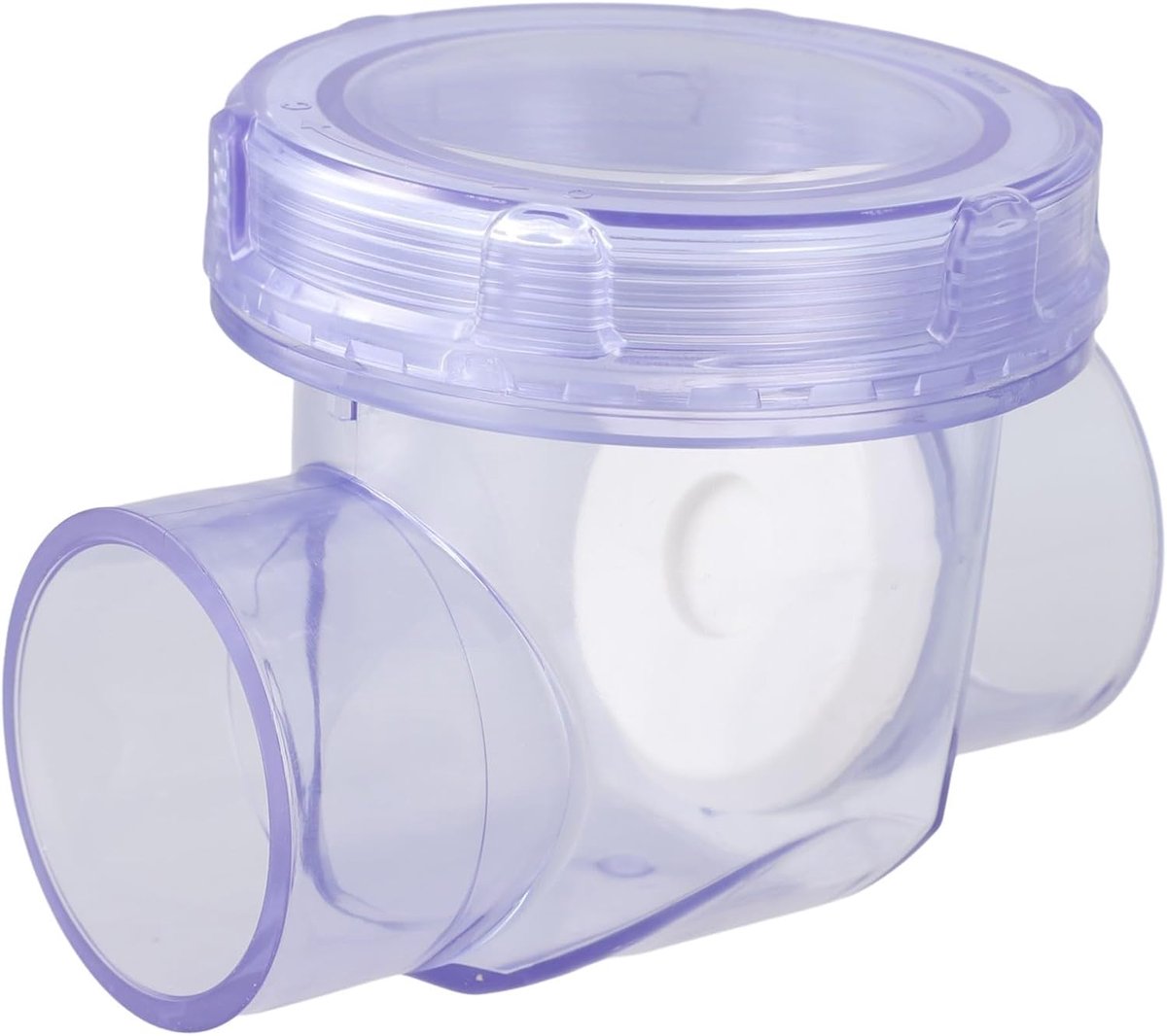 Terugslagklep PVC - Afvoerpreventie - Riolering Waterdicht - Horizontale Installatie - 50 mm - Transparant