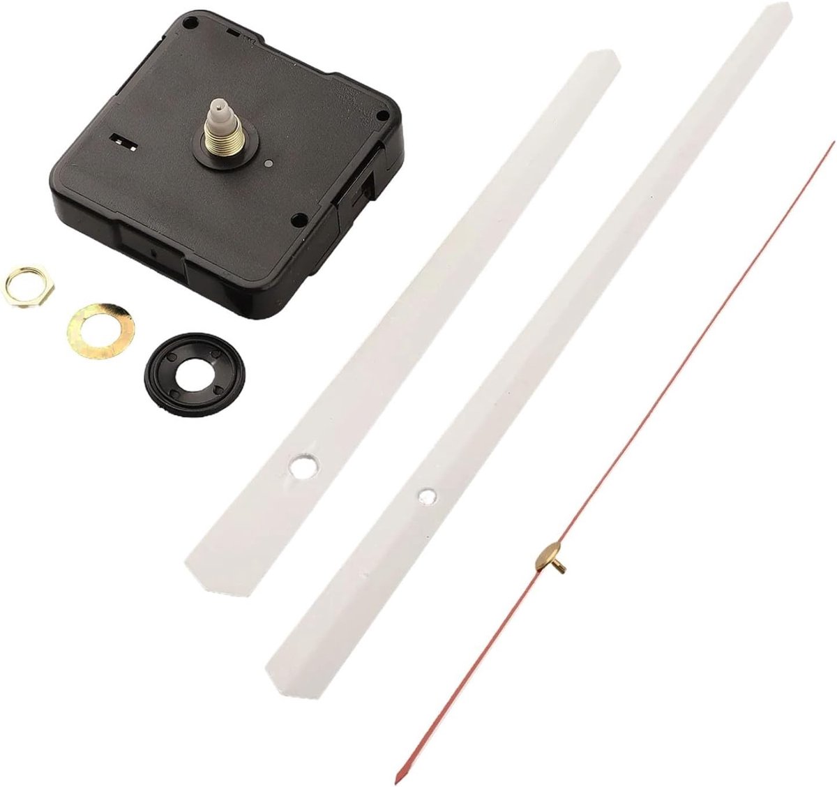 Klok uurwerk - Klok reparatie - Klok maken - Met 13mm as - Voor 35-40cm klokken - Wit