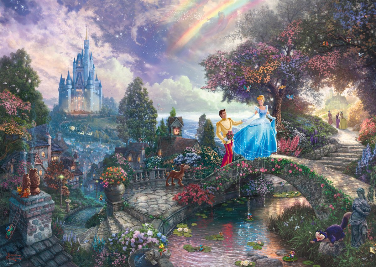 Schmidt Disney Princess - Cinderella/Assepoester Puzzel - 1000 stukjes — afbeelding 2