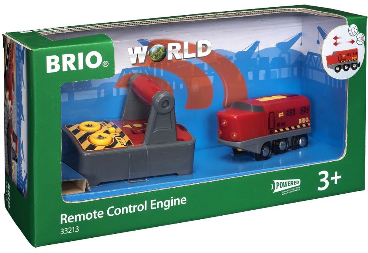 BRIO Rode RC trein locomotief - Met afstandsbediening en licht & geluid - 33213 — afbeelding 3