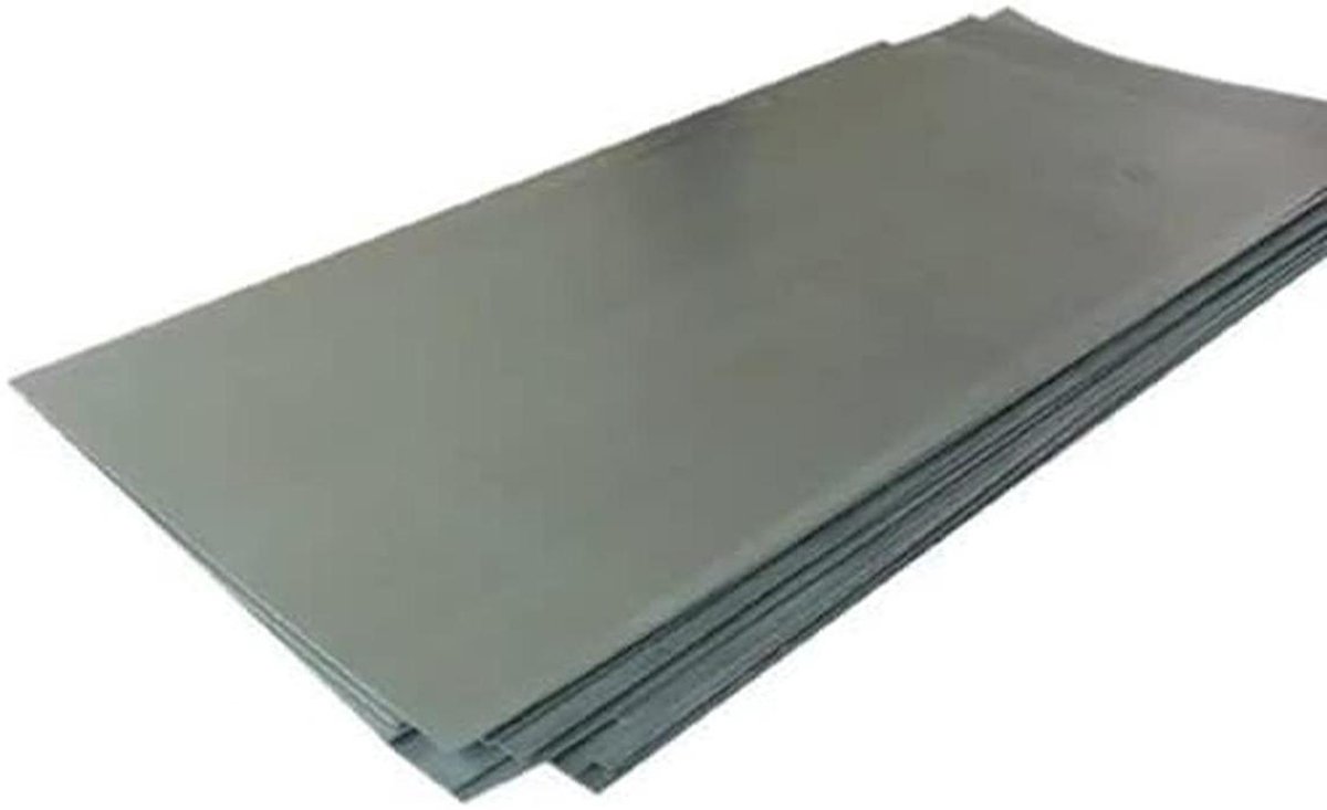 Veerstaalplaat op Maat - Metaalplaat Staal - Veerproductie Maken - Hoge Sterkte Slijtvast - 1000x900mm 1mm - Metaalkleur