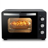 Four autonome - 20 litres - 1280W - Four à convection - Température réglable 100-230°C - Minuteur 60 min - Double vitrage