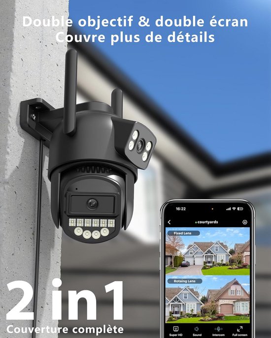 Camerabewaking - Beveiligingscamera Draadloos Buiten - Bewakingscamera - Videobewaking — afbeelding 5