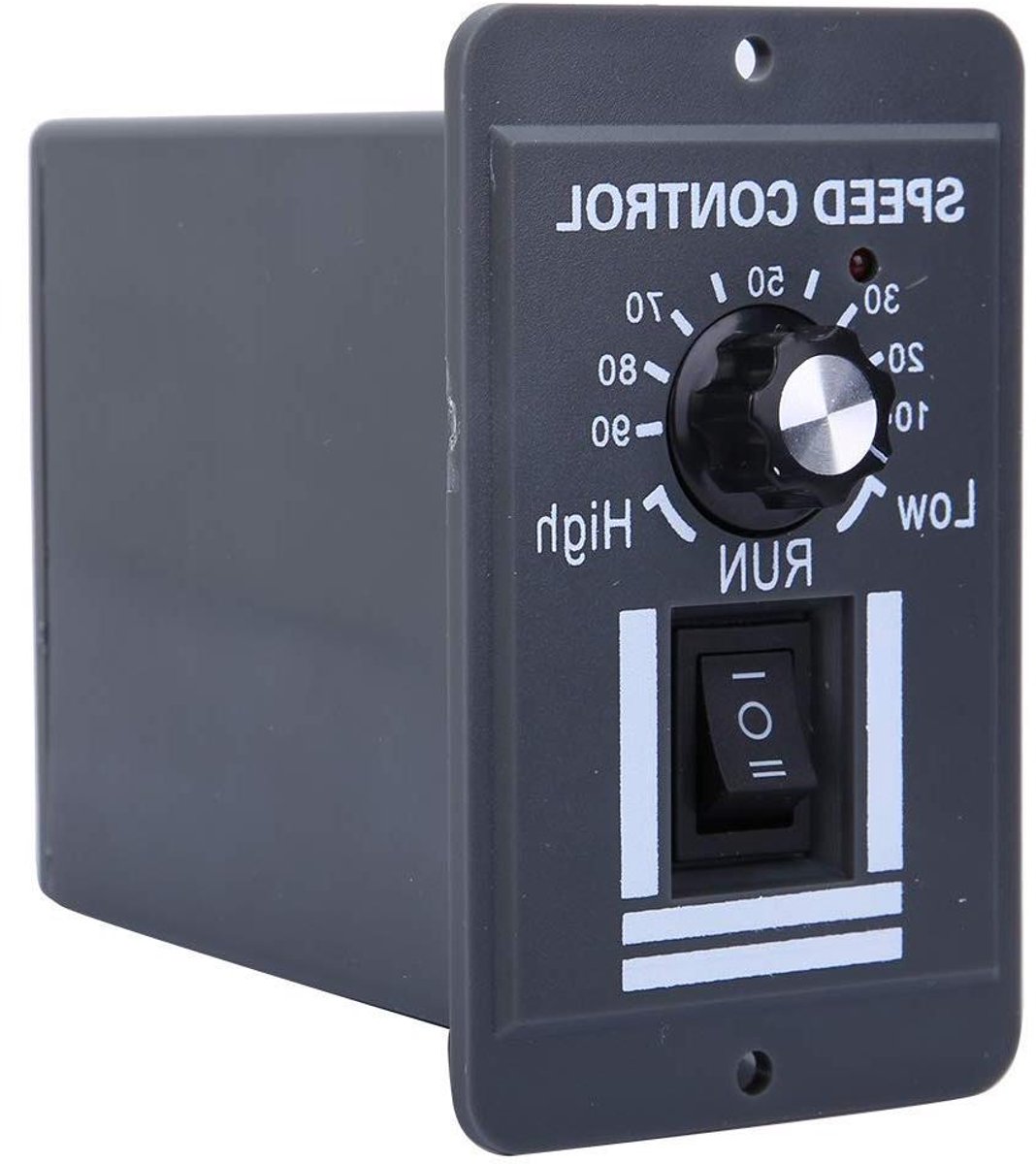 DC Motortoerentalregelaar - Motorregelaar Schakelaar - Industriële Snelheidsregeling - CW CCW Stop Functie - 12V-60V 10A - Zwart