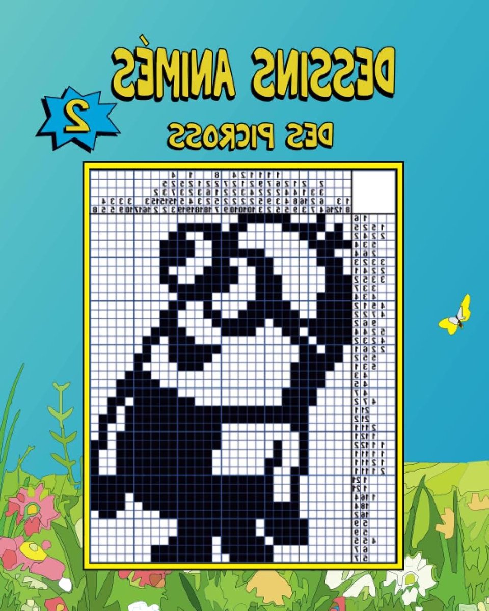 Picross Dessins Animés - Puzzle Japonais - Ontspannen Tijd Verdrijven - 50 Unieke Puzzels - 60 Pagina's - Zwart-Wit