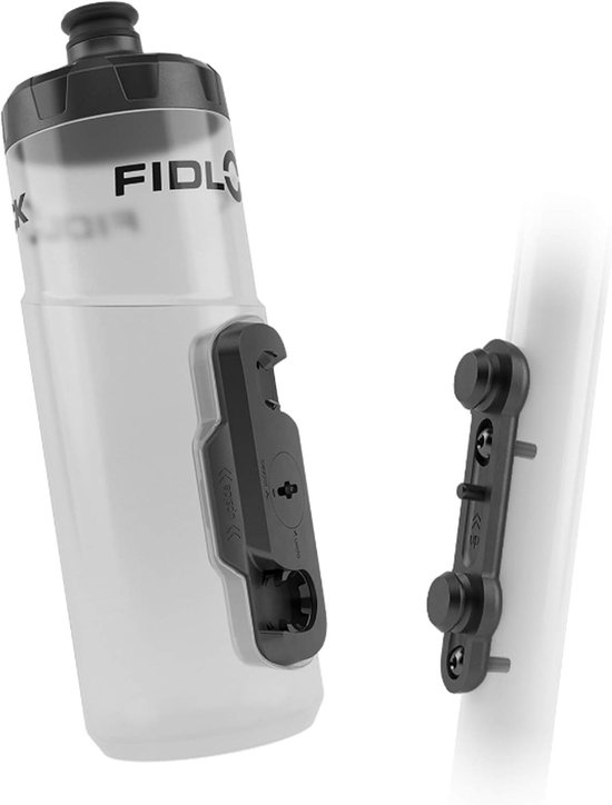 Magnetische Fietsfles Houder - Fiets Waterfles Set - Fietsen Onderweg - Magnetisch Vastklikken - 20 Ounces - Transparant — afbeelding 2