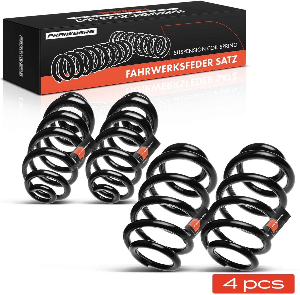 Frankberg 4x Veer Vooras Achteras voor Audi A4 8EC B7