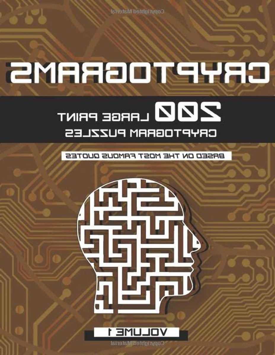 Cryptogram Puzzelboek - Woordpuzzels Cijferpuzzels - Hersentraining - 200 Puzzels Grote Letters - 8.5 x 11 inch - Niet gespecificeerd