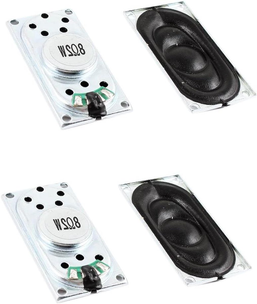 Magneet Luidspreker - Interne Speaker - Muziek Afspelen - Rechthoekige Vorm - 20x40 mm - Zwart