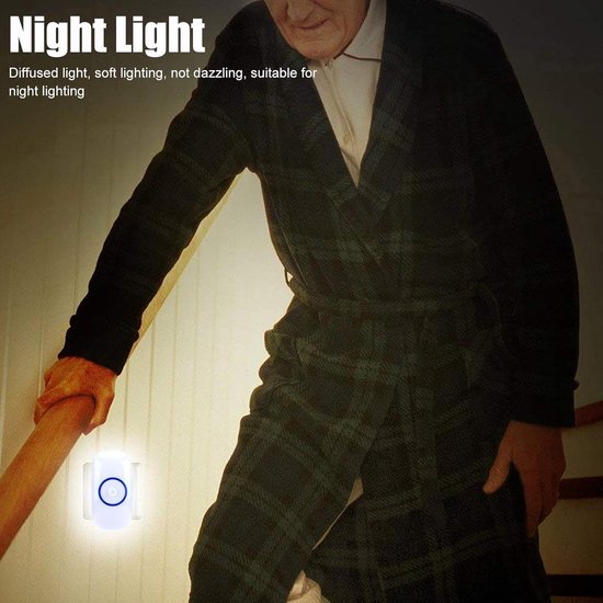 Nachtlampje Bewegingssensor - Nachtlamp Plug-in - Automatisch Verlichten - Ingebouwde Intelligente Sensor - EU Stekker - Wit — afbeelding 4