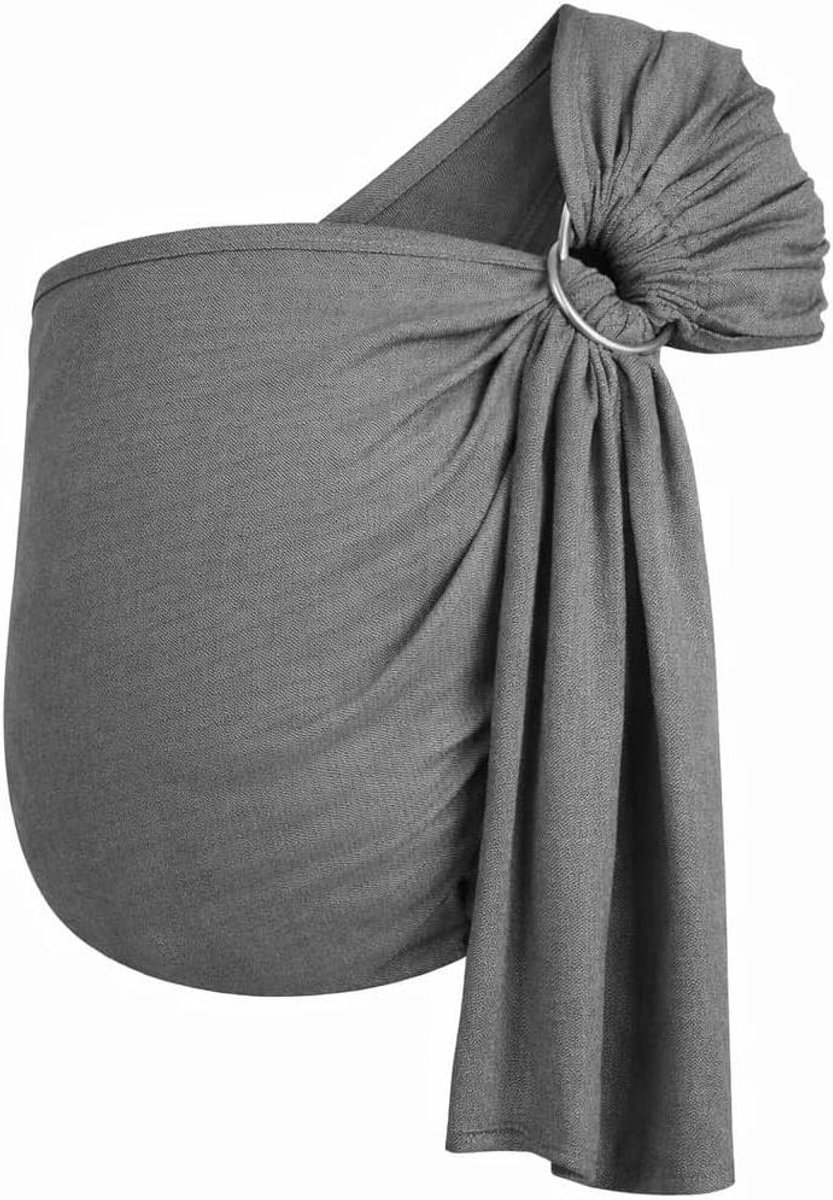 Ringslinger Draagdoek met Ringen 200 x 70 cm Wit