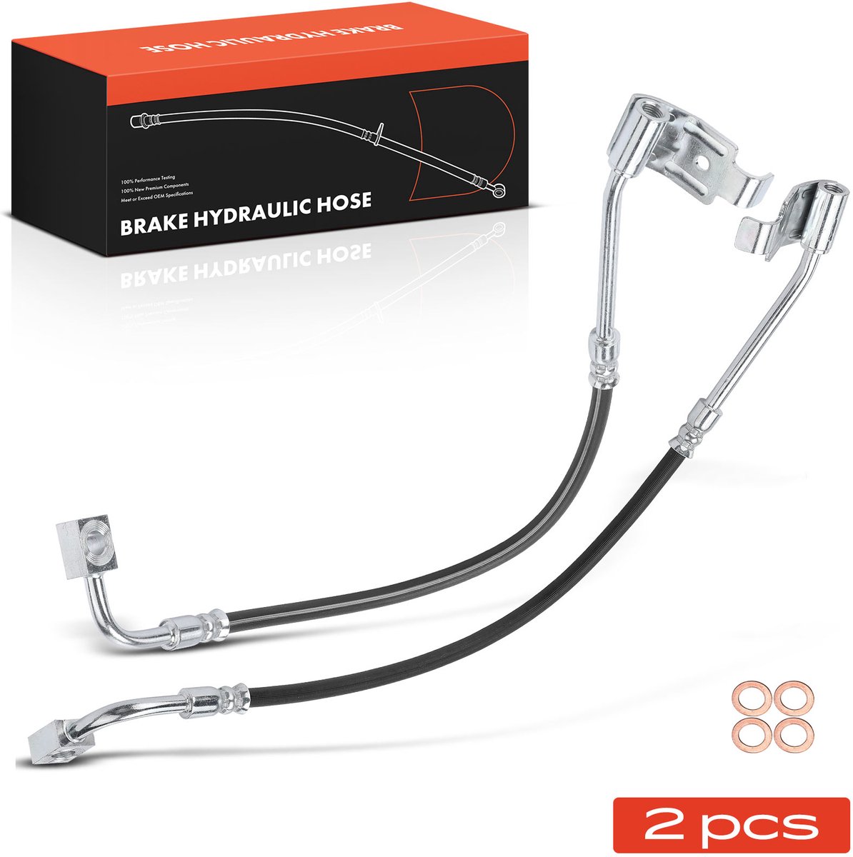 Frankberg 2x remslang achter links/rechts voor Jeep Wrangler III IV