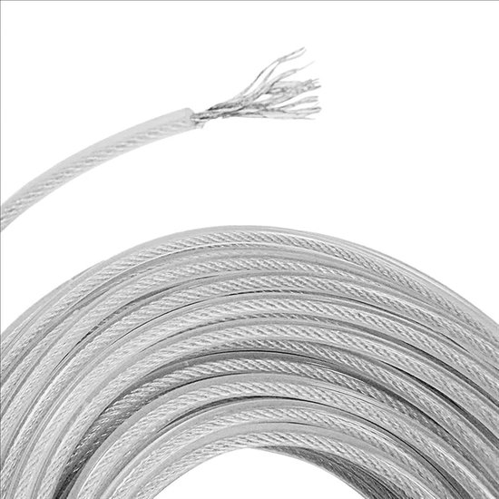 Grastrimmer Draad - Trimmer Touw Bosmaaier - Onkruid Maaien - Nylon Staalkabel - 5m x 2mm - Grijs — afbeelding 2