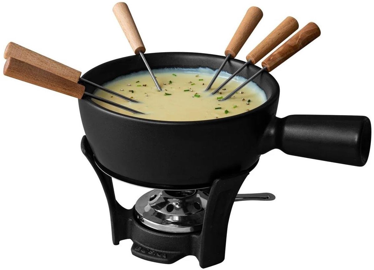 Boska Fondueset Nero - Kaasfondueset - Zwart - 1,3 L - Voor 875 gram Kaasfondue – foto 6
