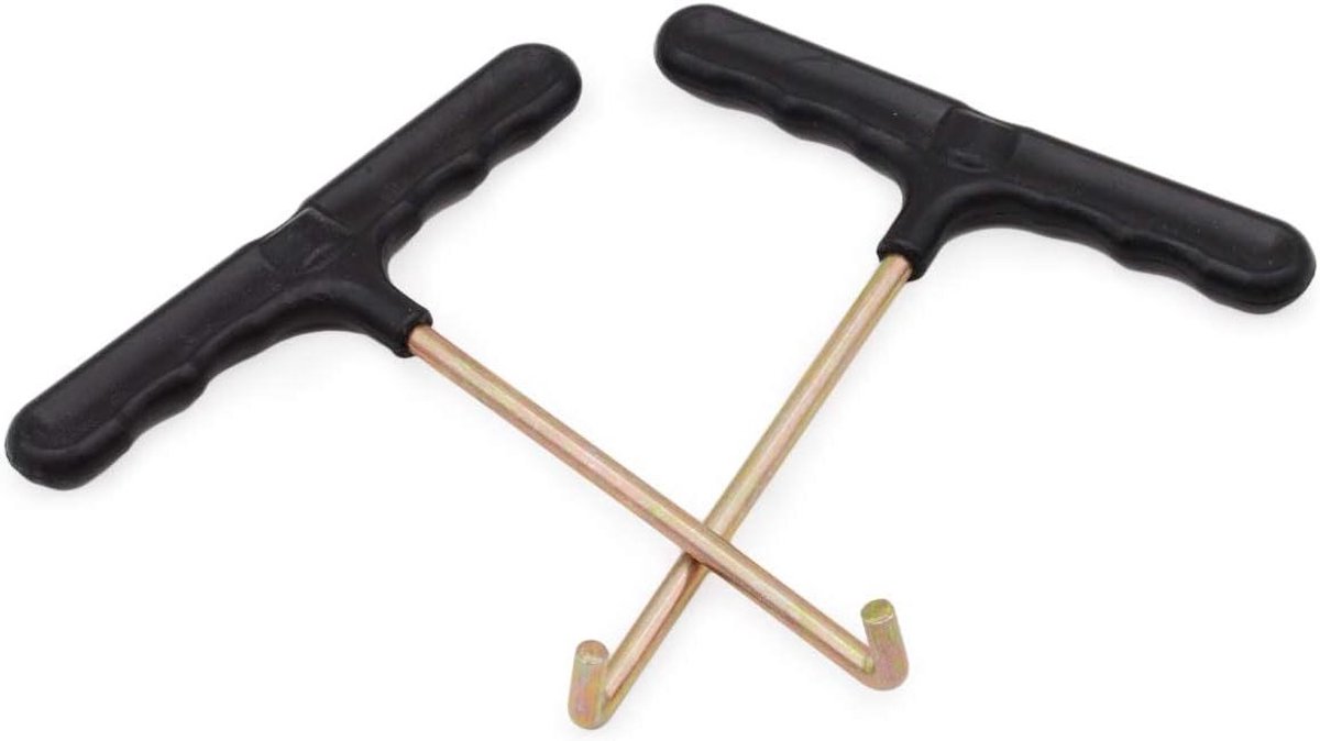 Trampoline Veertrekker - Haaktrekker Kit - Trampoline Monteren - Ergonomisch Ontwerp - 13.5 cm - Zwart/Goud