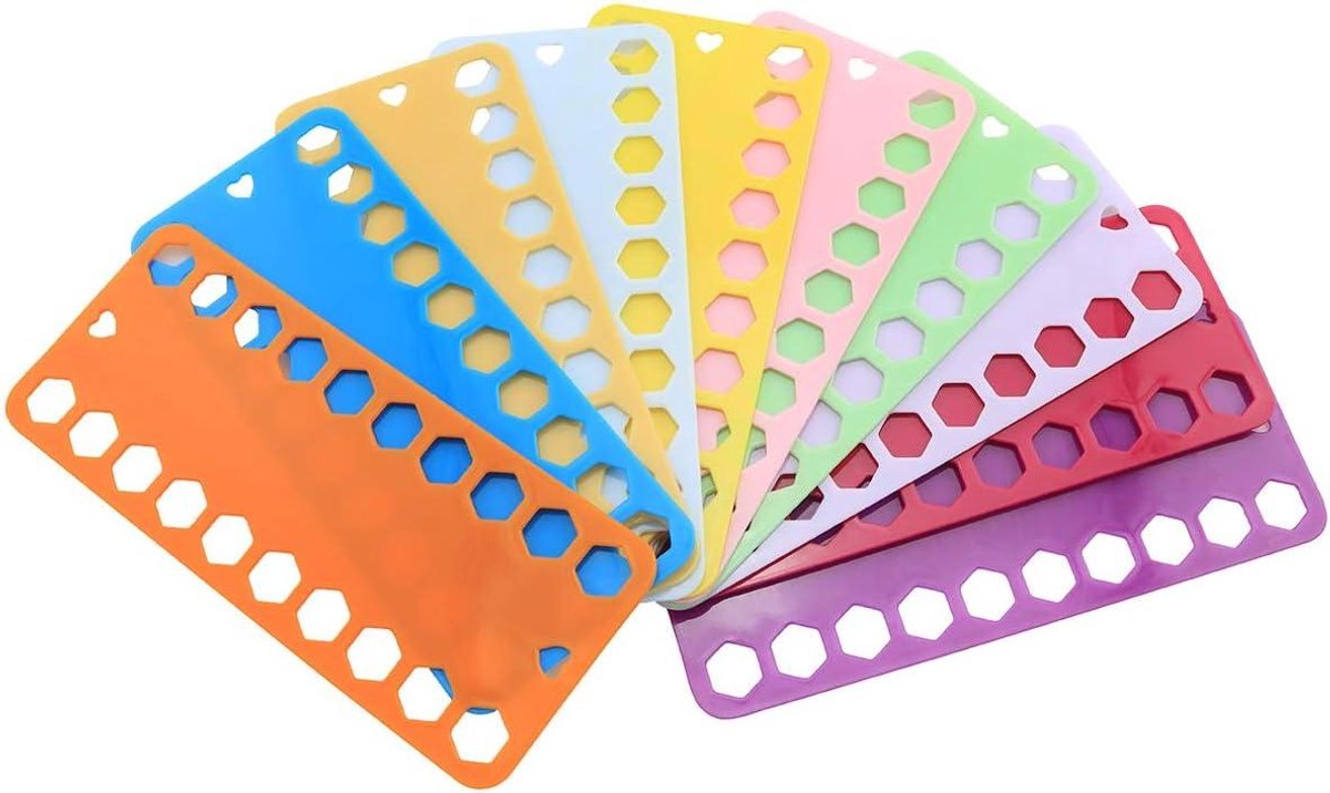 Kruissteek Draad Houder - Garen Organizer - Handwerk Projecten - Stevig Plastic Materiaal - 10 Stuks - Veelkleurig
