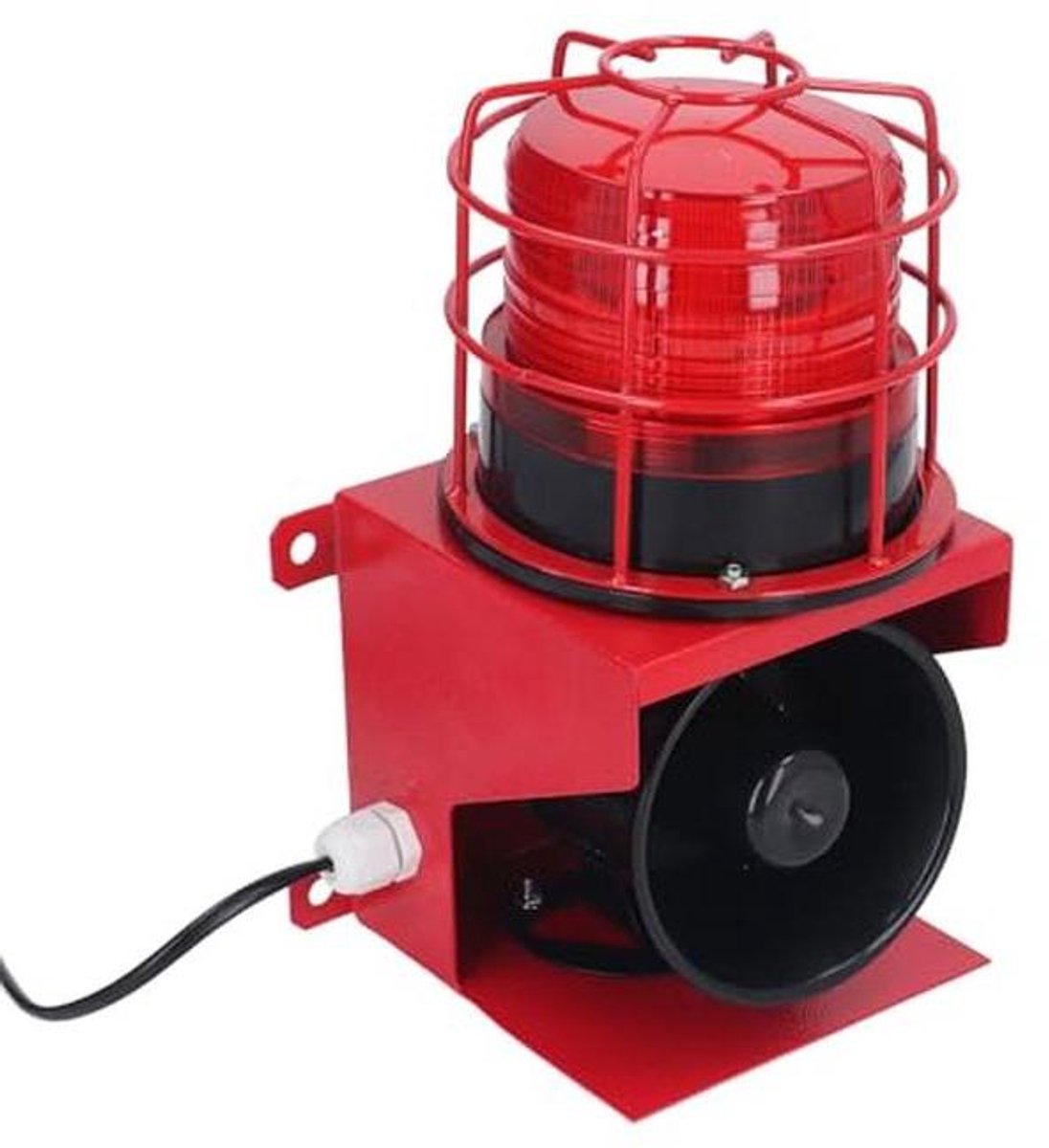 Industrieel Alarm - Geluidslicht Sirene - Veiligheid Waarschuwen - IP65 Waterdicht - 115 Decibel - Rood