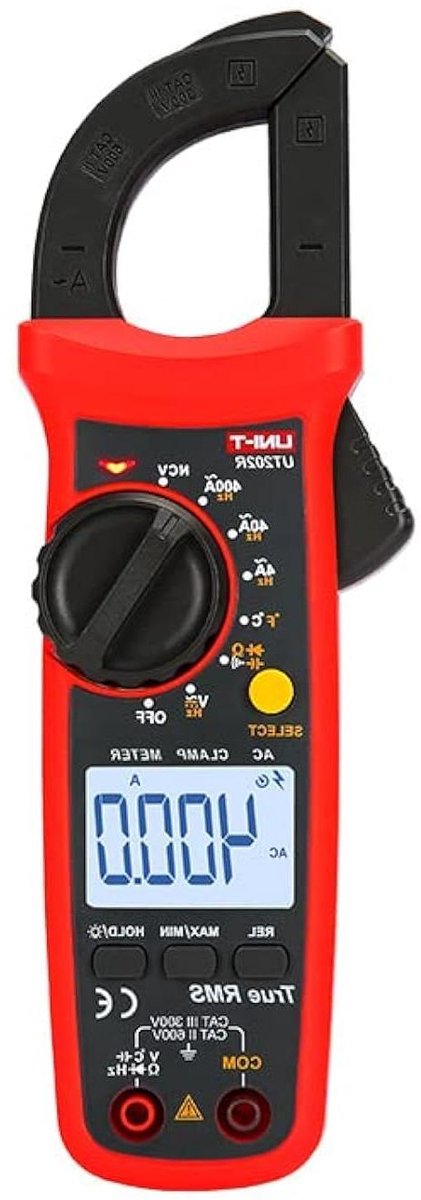 Digitale Stroomtang - Ampèremeter Tester - Stroom Meten - True RMS Meting - 600V 60mF - Multicolor