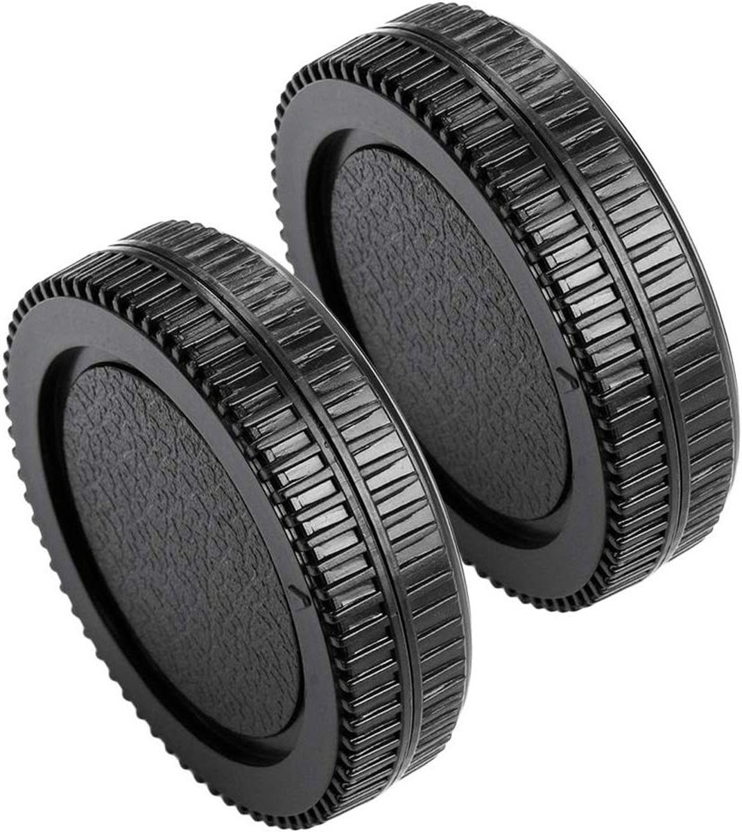 Camera Body Caps - Lens Covers - Camera Bescherming - Set van 4 - Micro 4/3 - Zwart