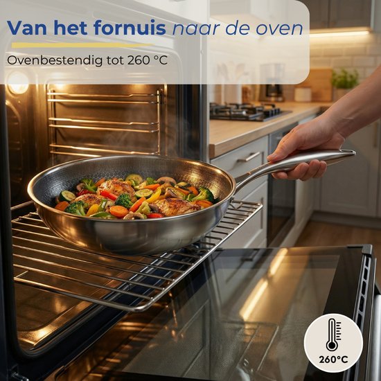 Morelia® Koekenpan 24 cm - Inductie & Gas - Inclusief Spatel - 100 Morelia® Koekenpan 24 cm - Inductie & Gas - Inclusief Spatel - 100