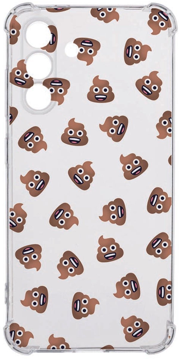 TPU Case Anti-Shock voor Samsung Galaxy A36 Back Cover - Poep Emojis TPU Antishock
