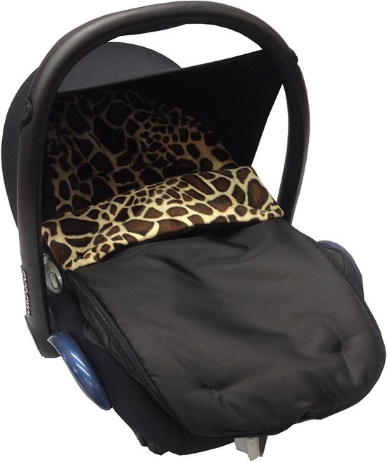 Gewatteerde Voetenzak - Autostoel Dekje - Baby Comfort - Uitritsbaar tot Stoelvoering - Niet gespecificeerd - Giraffe Print — afbeelding 2