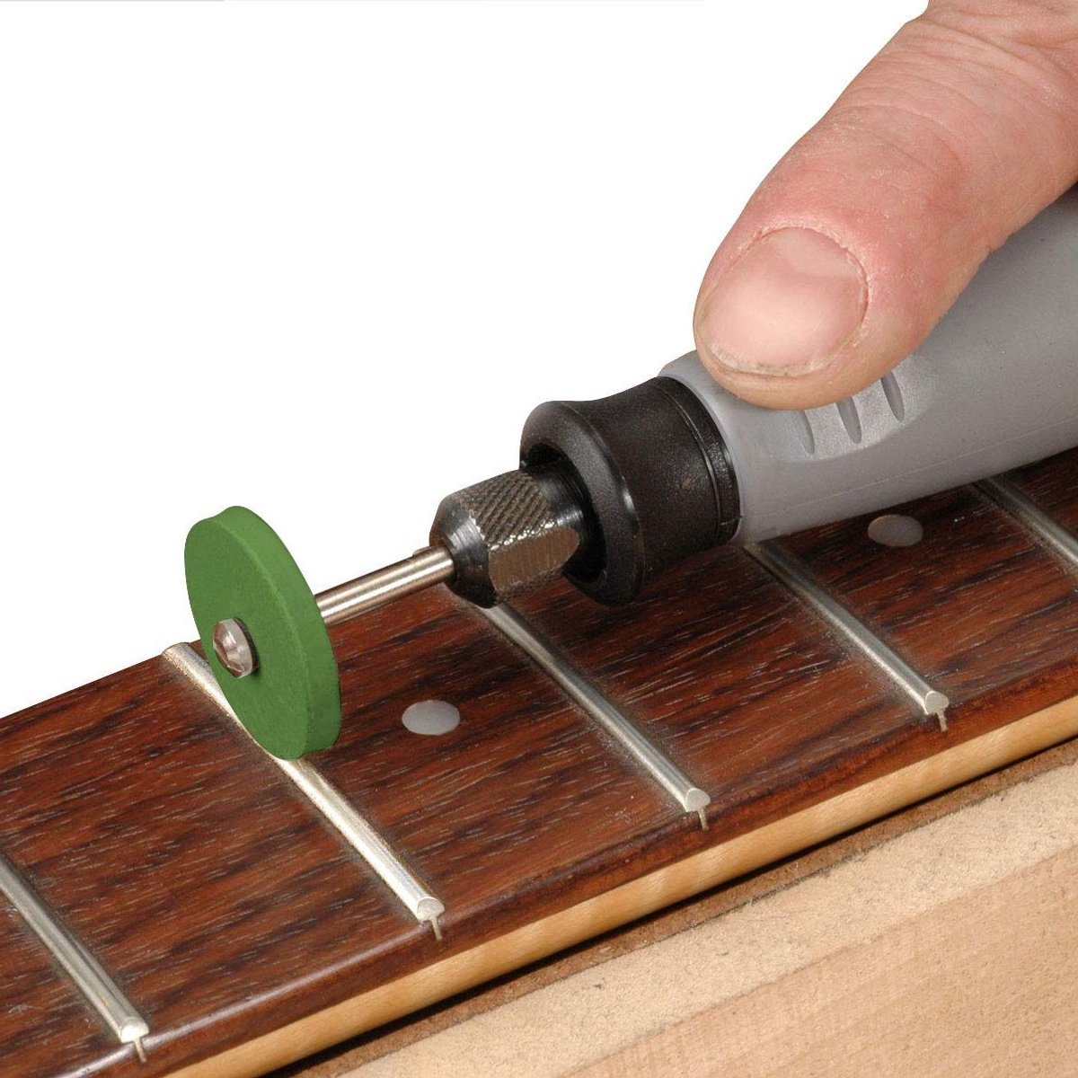 Polijstschijven - Polijstwielen Frets - Snel Frets Polijsten - Rubberen Keramische Wielen - 5 stuks - Groen