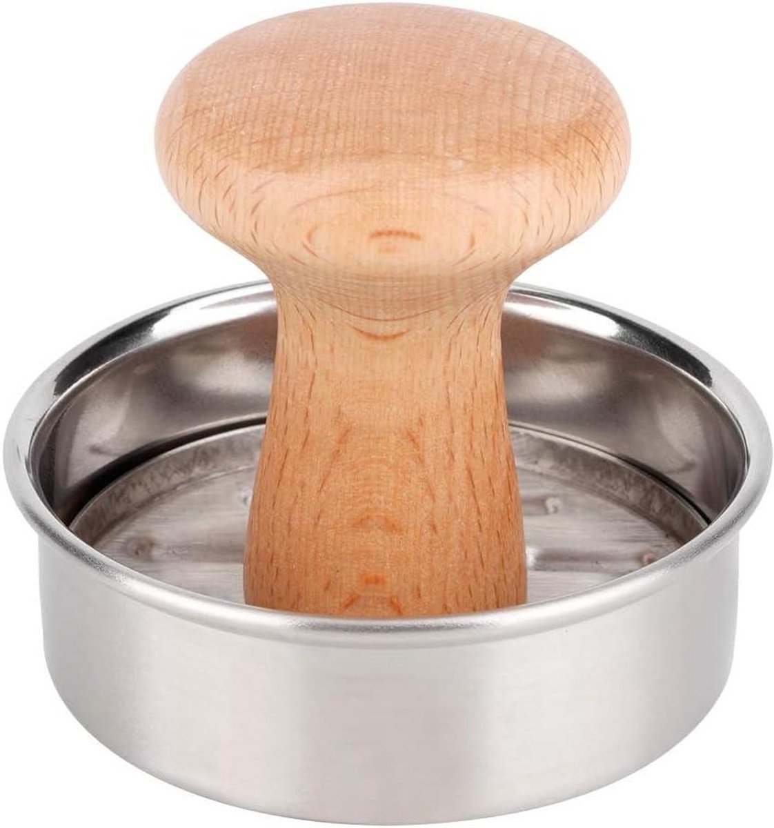 Burger Press - Hamburger Maker - Burgers Maken - Roestvrij Staal - Uniforme Vorm - Zilver
