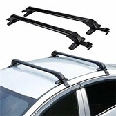 Barres de toit Archi - Jeu de barres de toit universelles – Barres transversales en aluminium – Max. 75 kg – Pour voitures 4 et 5 portes (2006–2020) – Noir