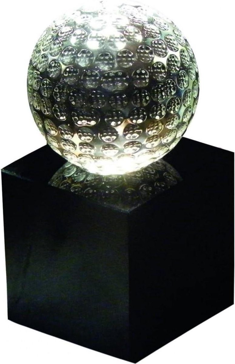 Golfbal Trofee - Golfprijs Kristal - Golfwedstrijd Prijs - Glas Golftrofee - Middelgroot - Transparant