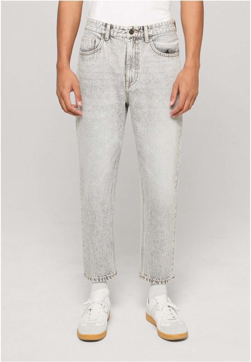 Urban Classics Heavy Loose Jeans Broek rechte pijpen Taille 34 inch Zilverkleurig